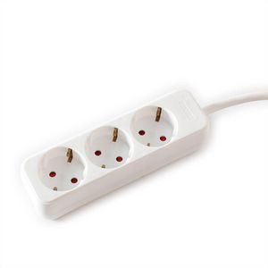VALUE 3-fach Steckdosenleiste ohne Schalter, wei, 1,5 m