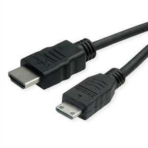ROLINE GREEN HDMI High Speed Kabel mit Ethernet, HDMI ST - Mini HDMI ST, 2 m