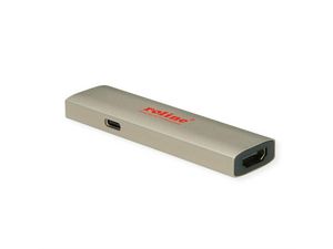 ROLINE GOLD Adapter USB Typ C - HDMI BU/BU PD 60W