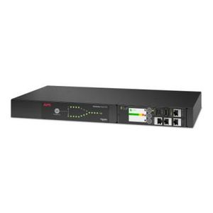 APC Automatic transfer switch Rack AC 230V 3840VA 1-phase USB Ethernet 10/100/1000 output connectors 1 1U 2,43m cord Black