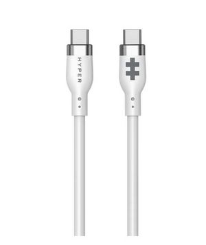 TARGUS Hyper 1.5m Silicone USB-C to USB-C 60W Charging Cable - White