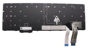 Lenovo laptop keyboard, black and  blue design