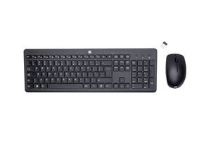 HP Wireless Keyboard Mouse 230, Full-size (100%), RF  Wireless, Mechanical, QWERTY, Black, Mouse included