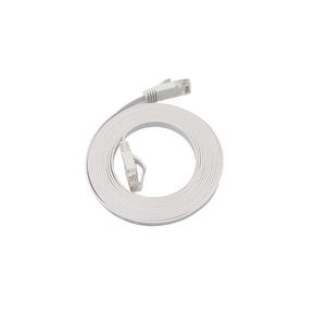 MicroConnect U/UTP CAT6A 10M White Flat  LSZH (TPE Jacket)