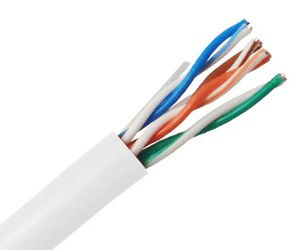 MicroConnect Cat6 UTP Solid, 23AWG 0.55MM  CCA, PVC, ECA 305m U/UTP CAT6  305m White, 305m
