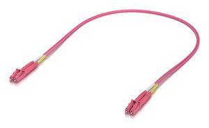 Ubiquiti Indoor OM4 multi-mode fiber  patch cable with duplex LC  UPC connectors. 0.5M, 50 pack