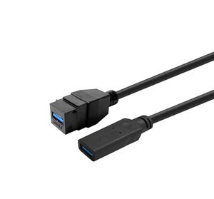 Vivolink Keystone Black USB3,0  A-Female to USB3,0 A-Male