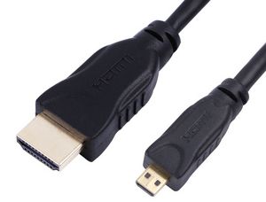 MicroConnect HDMI 2.0 A-D cable, 3m Gold plated connector with  ethernet & double shielding. 4K@60Hz