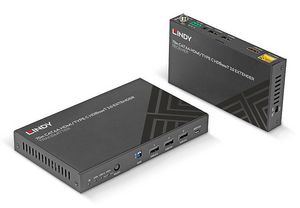 Lindy 70m Cat.6A HDMI 4K60 & Type C  HDBaseT 3.0 KVM Extender