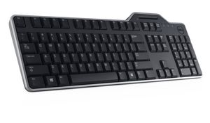 Dell Keyboard US/European (QWERTY)  KB-813 Smartcard Reader USB  Keyboard Black Kit 580-18366, Standard, Wired, USB, QWERTY, Black