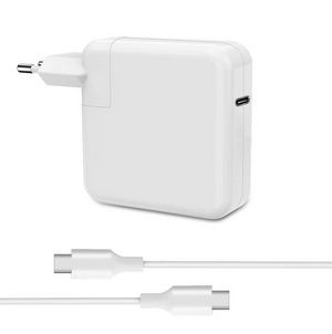 CoreParts USB-C Charger for Apple  Macbook 96W 5V 2.4A-20V4.8A  Plug:USB-C Female, Color: White, Type-C Charger
