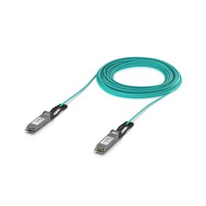Ubiquiti Long-range QSFP28 direct  attach cable with a 100 Gbps  max data rate.