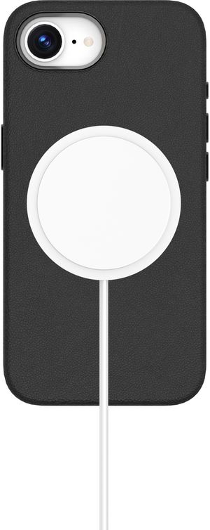 eSTUFF INFINITE (GRS) VENICE iPhone  17e/16e Black PU Leather  Magnetic Cover. Material: 65% (GRS) recycled PC and 21% (GRS) recycled TPU