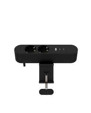 MicroConnect Multi Desktop Power Socket 2  Ways Schuko, 1 x USB-A, 2 x  USB-C, 30W, 1,8m