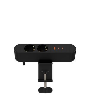 MicroConnect Multi Desktop Power Socket 2  Ways Schuko, 1 x USB-A, 2 x  USB-C, 67W, 1,8m