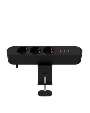 MicroConnect Multi Desktop Power Socket 3  Ways Schuko, 1 x USB-A, 2 x  USB-C, 67W, 1,8m