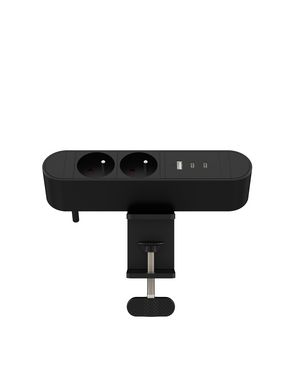 MicroConnect Multi Desktop Power Socket 2  Ways French, 1 x USB-A, 2 x  USB-C, 30W, 1,8m