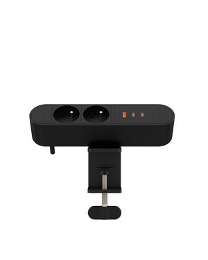 MicroConnect Multi Desktop Power Socket 2  Ways French, 1 x USB-A, 2 x  USB-C, 67W, 1,8m