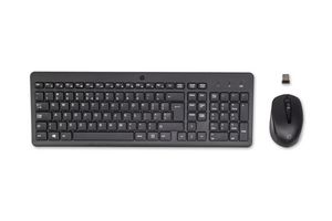 HP 330 Wireless Mouse Keyboard  330 International 330  Wireless Mouse and Keyboard Combination, Full-size (100%), RF Wireless, Black,