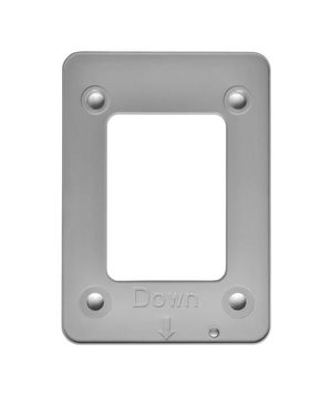 SystemHouse Solutions Installationplate xCR-SD G2,  9mm, plastic, grey
