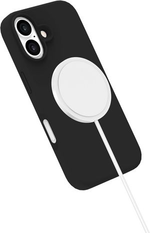 eSTUFF INFINITE (GRS) ROME iPhone 17  Black Magnetic Cover.  Material: 55% (GRS) recycled PC and 26% recycled silicone