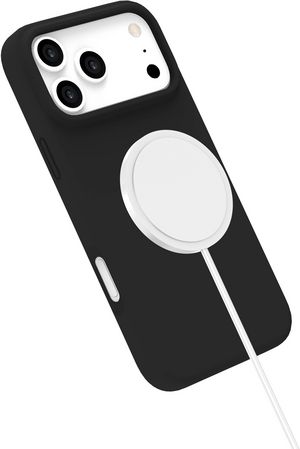 eSTUFF INFINITE (GRS) ROME iPhone 17  Pro Max Black Magnetic Cover.  Material: 55% (GRS) recycled PC and 26% recycled silicone