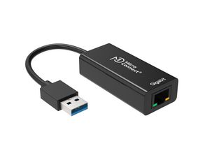 MicroConnect USB3.0 to Gigabit Ethernet  RJ45 10/100/1000Mbps black  Support windows11/10/8/7/Vista/Xp 32/64(Bit), Mac OS 10.5x or above and Linux