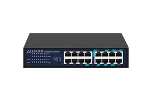 Lanview Unmanaged 16-Port Full  Gigabit Intelligent Ethernet  Switch