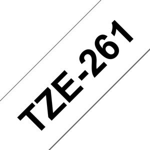 Brother TZE-261 TAPE 36 MM -  LAMINATED 8M BLACK ON WHITE