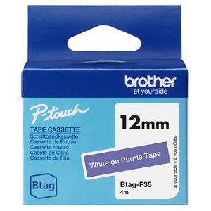 WHITE ON PURPLE 12MM 4M