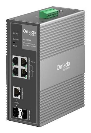 TP-Link Omada IES206GPP6-Port Gigabit Industrial Mgd Switch 3x PoE+