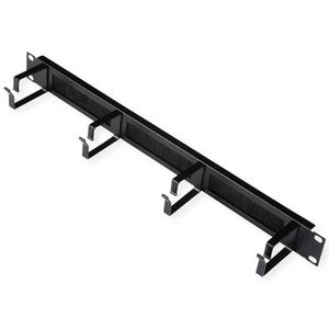 ROLINE 19-Zoll Rangierpanel 1 HE, mit Brstenleiste 44x60mm schwarz