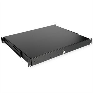 ROLINE 19-Zoll Tastatureinschub 1 HE, 400 T abschliebar schwarz