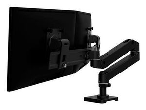 Ergotron LX Pro Monitor Tischhalterung - für 2 LCD-Displays - Schwarz