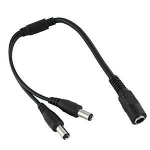 133119 2x DC direct current black power cable