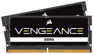 CORSAIR VENGEANCE 32GB 2x16GB DDR5 5600MT/s SODIMM Unbuffered 48-48-48-90 Black PCB Std PMIC 1.1V