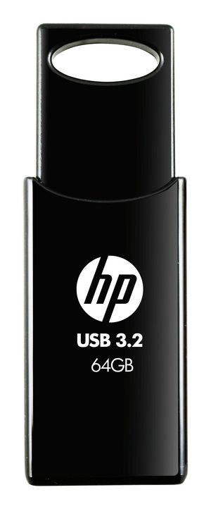 STICK HP 64GB 712w Black USB 3.2 Flash Drive