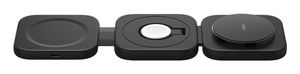 Belkin magnetische Reiseladestation mit Power Adapter (36W), Schwarz, 3 in 1, WIZ024HQBK