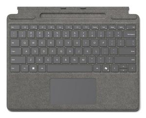 Microsoft Surface Pro 10/11/FB Keyboard + Copilot Taste - Alcantara Platin