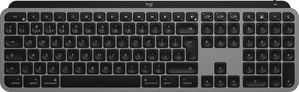 Logitech Mx Keys S For Mac Keyboard  Office Rf Wireless +  Bluetooth Qwerty Uk English Aluminium, Black