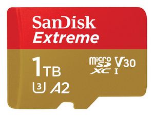 CARD 1TB Sandisk Extreme microsdxc 190MB/s +Adapter