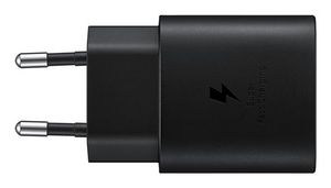 Samsung Mains charger RAPIDE 25W Port  USB Type C without cable,  black
