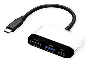 VALUE Display Adapter USB Typ C - HDMI, USB 3.2 Gen 1 Typ A, Typ C PD