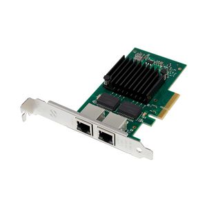 MicroConnect 2 port RJ45 network card, PCIe Main chip : Intel I350 Intel  I350 Single Dual Gigabit Fiber network card