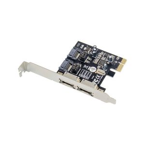 MicroConnect 2 port SATA3.0 PCIe card Main chip : ASM1061 2 x  external eSATA3 + 2x, internal SATA