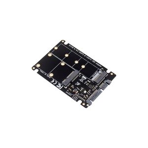 MicroConnect 2.5" SATA to M.2 mSATA Adapter Main chip : ASM1456 M.2  NGFF/mSATA SSD to SATA III Converter