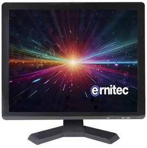 Ernitec 17" Surveillance monitor for  24/7 Use, 1280 x 1024  Resolution 1 x HDMI 2.0, 1 x VGA, 2 x BNC inputs. 1 x BNC output, 2 x Speakers,