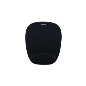 Kensington Foam Mouse Pad (Black) Foam Mousepad with Integral  Wrist Rest Black, Black, Monotone, Foam, Wrist rest