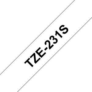 Brother Tze-231S Label-Making Tape  Black On White