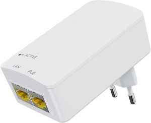 MicroConnect PoE Injector 48V 15.4W EU Plug